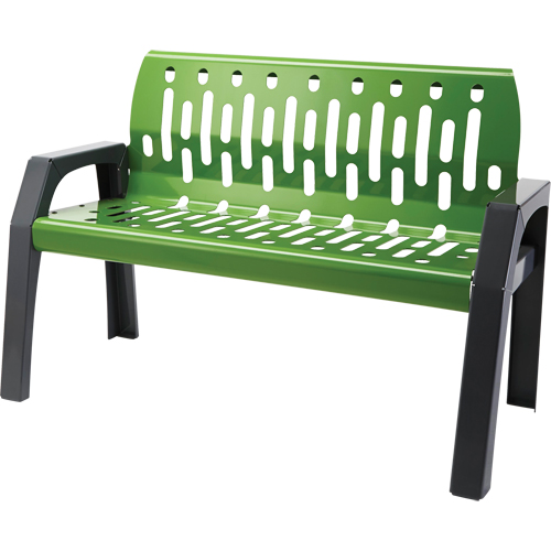 Stream Benches, Steel, 48" L x 48" W x 34" H, Green Haskins Industrial Inc.