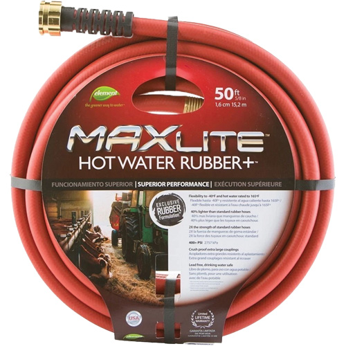 Tuyaux pour eau chaude, Caoutchouc, 5/8" dia. x 50' lo Haskins Industrial Inc.