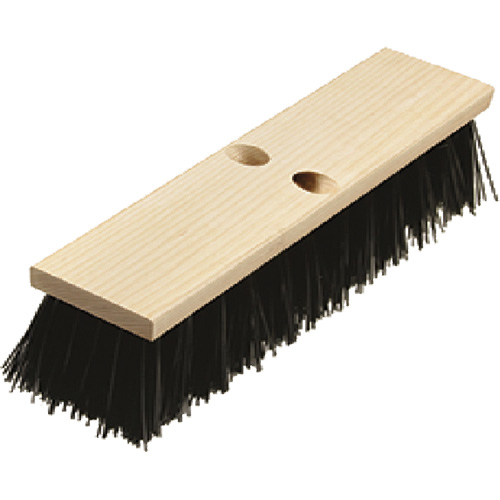 Heavy-Duty Street Broom, 16", Coarse/Stiff, Polypropylene Bristles Haskins Industrial Inc.