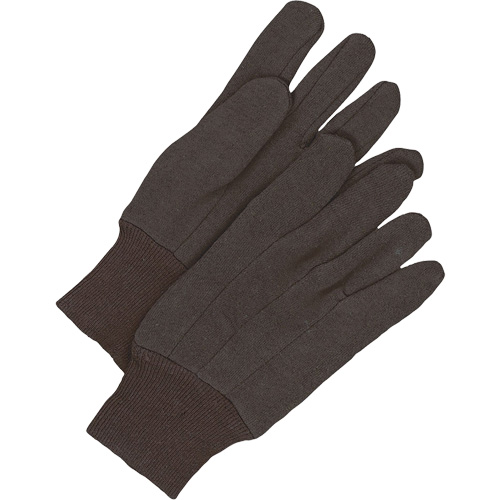 Gants en jersey classiques, Taille unique, Brun, Non doubl&eacute;, Poignet en tricot Haskins Industrial Inc.