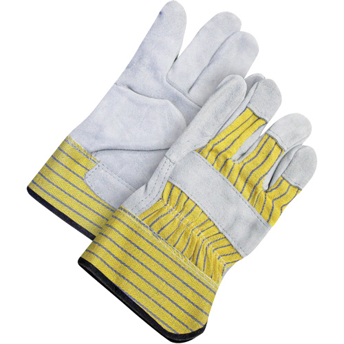 Gants d'ajusteur classiques, Taille unique, Paume en Cuir de vache refendu, Doublure en Molleton Haskins Industrial Inc.