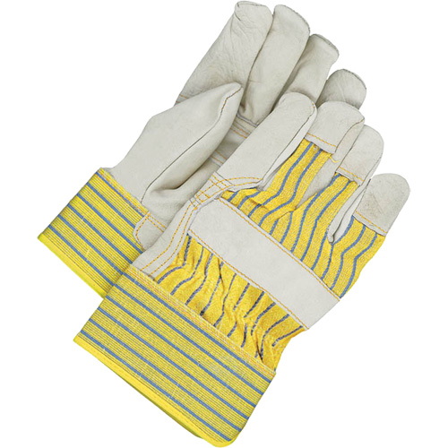 Fitters Gloves with Patch Palm, One Size, Grain Cowhide Palm, Fleece Inner Lining Haskins Industrial Inc.