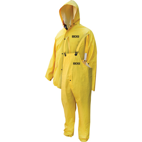 Deny 3-Piece FR Rainwear Suit, Small, Yellow Haskins Industrial Inc.