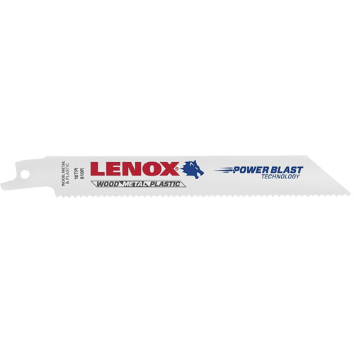General Purpose Reciprocating Saw Blades, Bi-Metal, 10 TPI, 8" L x 3/4" W Haskins Industrial Inc.