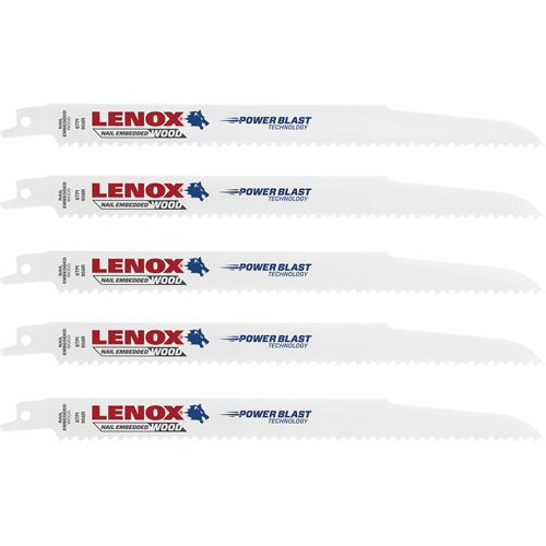 Wood Cutting Reciprocating Saw Blades, Bi-Metal, 6 TPI, 9" L x 3/4" W Haskins Industrial Inc.