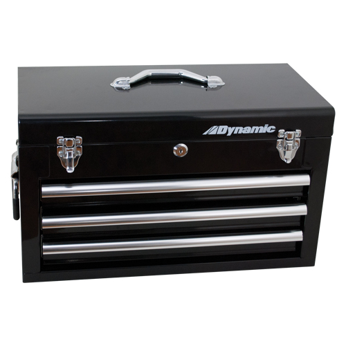 Coffre avec tiroirs pour outils manuels, 10" P x 20" la x 12" h, Noir Haskins Industrial Inc.