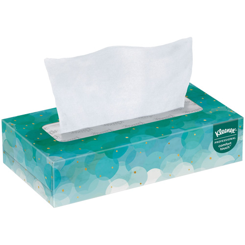 Kleenex&reg; Facial Tissue, 2 Ply, 7.8" L x 8.3" W, 100 Sheets/Box Haskins Industrial Inc.