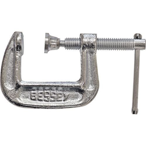 Serre-joint en C de s&eacute;rie l&eacute;g&egrave;re, Capacit&eacute; de 1" (25 mm), Profondeur de gorge de 1" (25 mm) Haskins Industrial Inc.