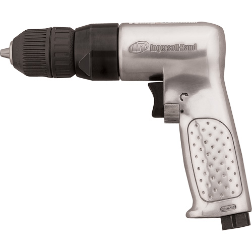 Perceuse pneumatique r&eacute;versible, 4 pi³/min, 1/4" NPTF, 93 dBA, 3/8" mandrin, Sans cl&eacute; Haskins Industrial Inc.
