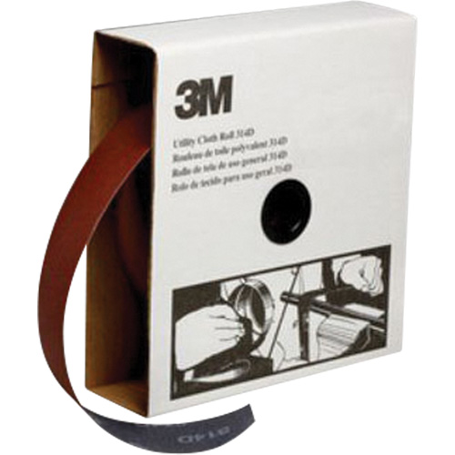 Rouleau de toile abrasive utilitaire, Oxyde d'aluminium, 2" la x 150' lo, Grain P400 Haskins Industrial Inc.