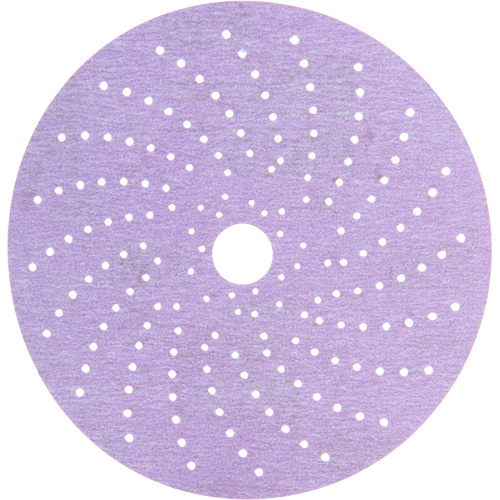 Hookit Purple Clean Sanding Disc, 6" Dia., 320+ Grit, Aluminum Oxide Haskins Industrial Inc.