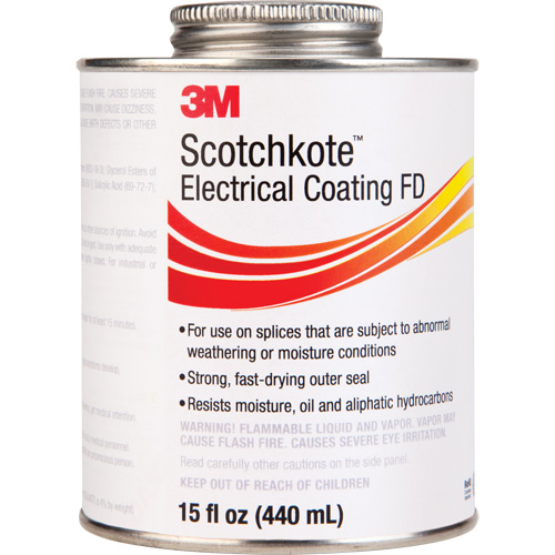 Rev&ecirc;tement &eacute;lectrique FD Scotchkote, Transparent, 15 oz, Canette Haskins Industrial Inc.
