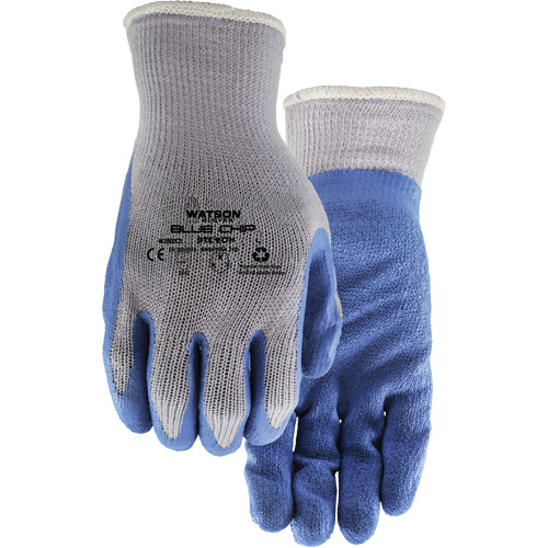 Gants enduits Stealth Blue Chip, Grand, R&ecirc;vetement Latex de caoutchouc, Calibre 10, Enveloppe en Polyester Haskins Industrial Inc.