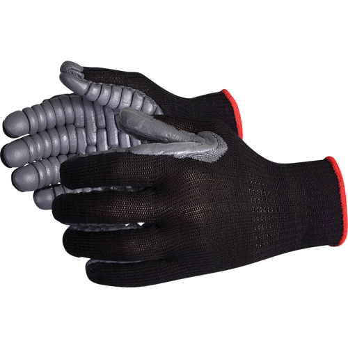 Gants antivibrations &agrave; doigts complets Vibrastop, Taille Grand, Paume Synth&eacute;tique Haskins Industrial Inc.
