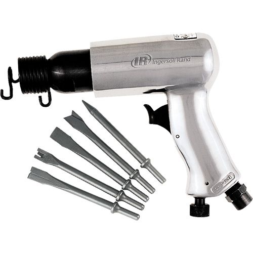 Air Hammer with Chisel Set, 3 CFM, 1/4" NPT, 3500 BPM, 11/16" x 2-5/8" (17.46mm x 66.68mm) Haskins Industrial Inc.