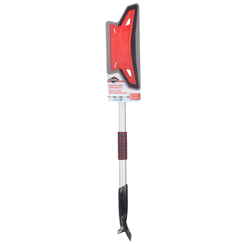 Balai &agrave; neige anti&eacute;gratignures, T&eacute;lescopique, lame Mousse de CAV/E, 52" Longueur, Rouge Haskins Industrial Inc.
