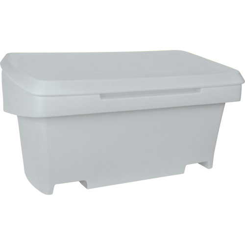Heavy-Duty Outdoor Salt and Sand Storage Container, 24" x 48" x 24", 10 cu. Ft., Grey Haskins Industrial Inc.
