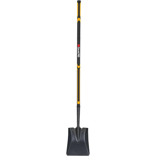 Pro Square Point Shovel, Fibreglass, Tempered Steel Blade, Straight Handle, 48" Long Haskins Industrial Inc.