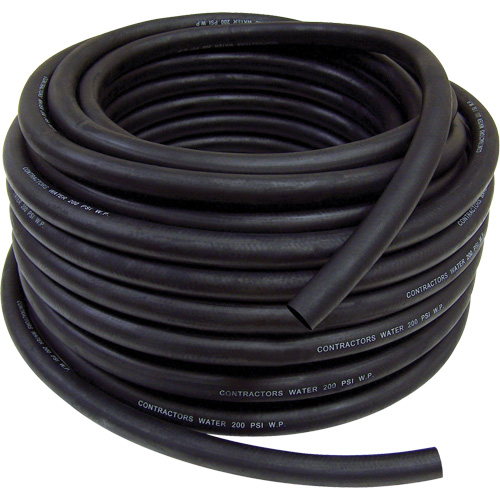 Contractor's Water Discharge Garden Hose, Rubber, 3/4" dia. x 50' Haskins Industrial Inc.