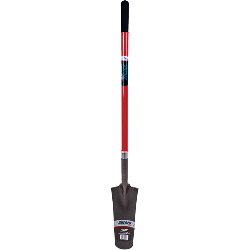 Pelle &agrave; drain robuste, Acier au carbone, Lame 16" x 6", 45" lo, Manche Droit Haskins Industrial Inc.