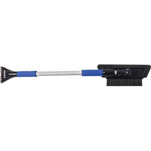 Snow Brush, Telescopic, EVA Foam Blade, 48" Long, Black/Blue Haskins Industrial Inc.