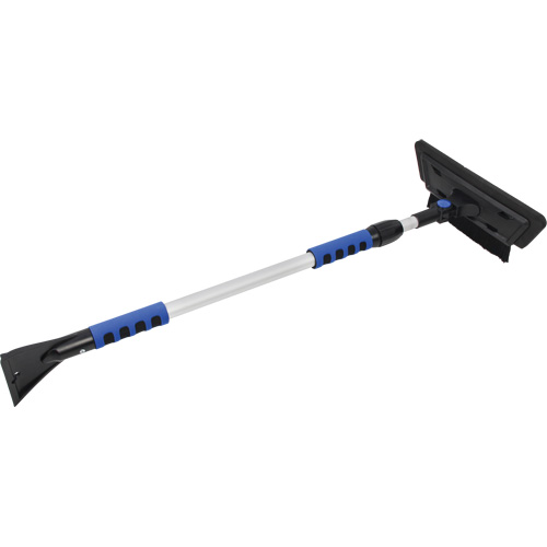 Snow Brush, Telescopic, EVA Foam Blade, 48" Long, Black/Blue Haskins Industrial Inc.