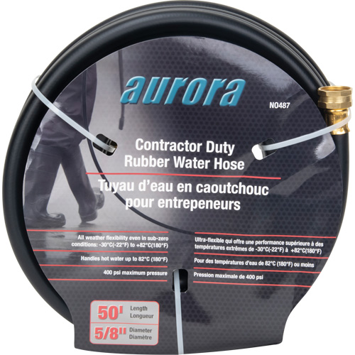 Contractor Duty Rubber Hose, Rubber, 5/8" dia. x 50' Haskins Industrial Inc.