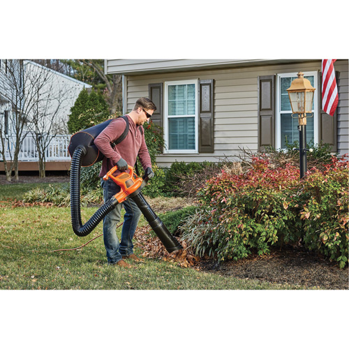 Souffleur/aspirateur/broyeur de feuilles 3-en-1 VacPack, Vitesse d'air 250 mi/h, &eacute;lectrique Haskins Industrial Inc.