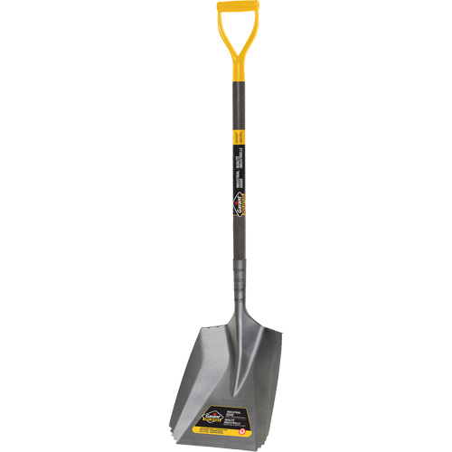 Serrated Snow Shovel, Tempered Steel Blade, 11-7/10" Wide, D-Grip Handle Haskins Industrial Inc.