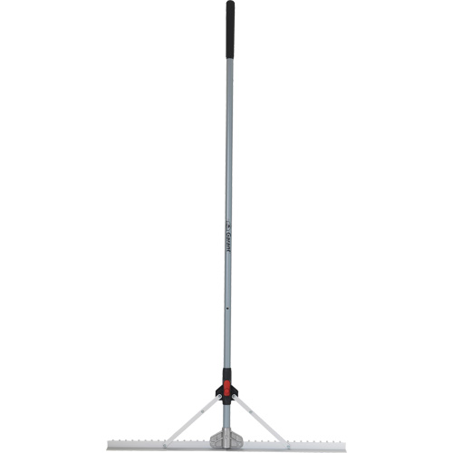 R&acirc;teau &agrave; niveler pour am&eacute;nagement paysager avec t&ecirc;te pliante, Manche Fibre de verre, 36" la, Lame Aluminium Haskins Industrial Inc.