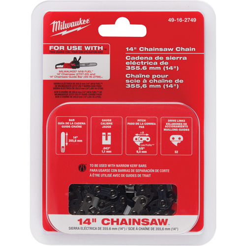 Chaîne de 14" pour scie &agrave; chaîne Haskins Industrial Inc.