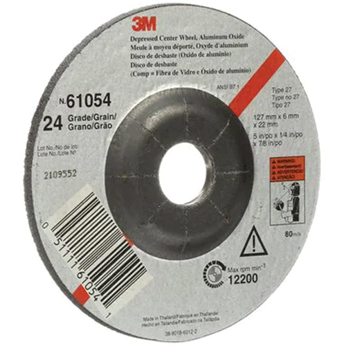 Depressed Centre Grinding Wheel, 5" x 27, Aluminum Oxide Haskins Industrial Inc.