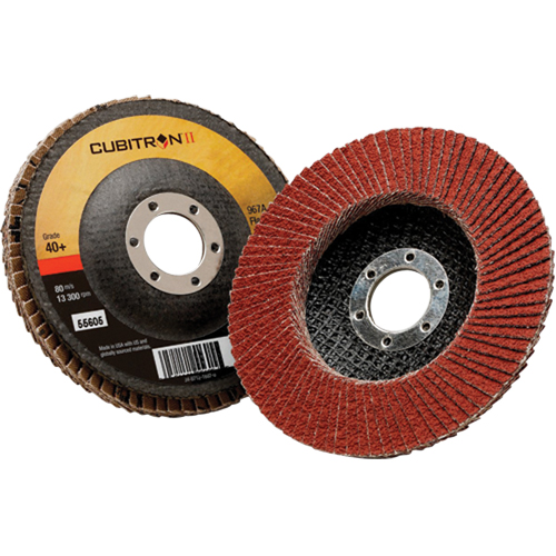 Cubitron II Flap Disc 967A, 4-1/2" x 7/8", Type 27, 40+ Grit, Ceramic Haskins Industrial Inc.