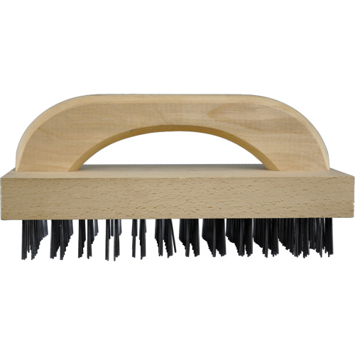 Brosses bloc de boucher &agrave; fils plats, Fil en acier plat, 8 x 12 rangs de fils, Longueur 9" Haskins Industrial Inc.