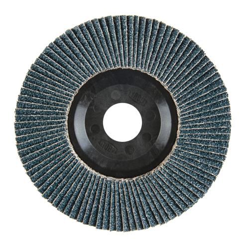 Flap Disc, 4-1/2" x 7/8", Type 27, 40 Grit, Zirconium Haskins Industrial Inc.
