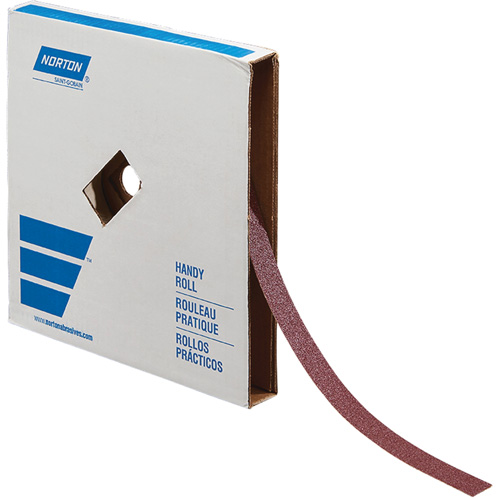 Rouleau de toile abrasive pour m&eacute;tal, Oxyde d'aluminium, 1" la x 150' lo, Grain 60 Haskins Industrial Inc.