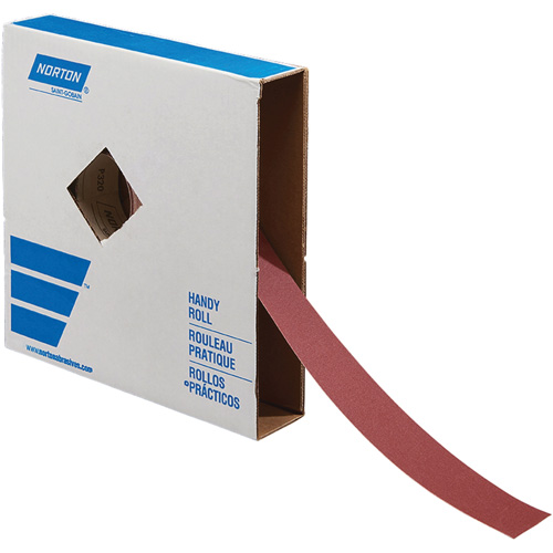 Metal Sanding Roll, Aluminum Oxide, 2" W x 150' L, 60 Grit Haskins Industrial Inc.