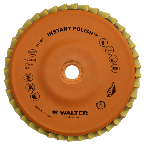 Instant Polish Flap Disc, 4-1/2" x 5/8"-11, Type 27, Very Fine Grit, Zirconium Haskins Industrial Inc.