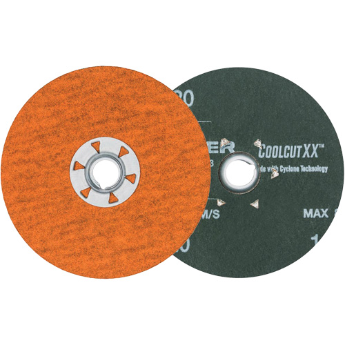 Coolcut XX Sanding Disc, 4-1/2" Dia., 120 Grit, Ceramic Haskins Industrial Inc.