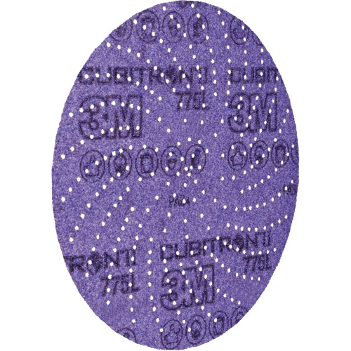 Cubitron II Hookit Film Disc 775L, 5" Dia., 80+ Grit, Ceramic, F-Weight Haskins Industrial Inc.