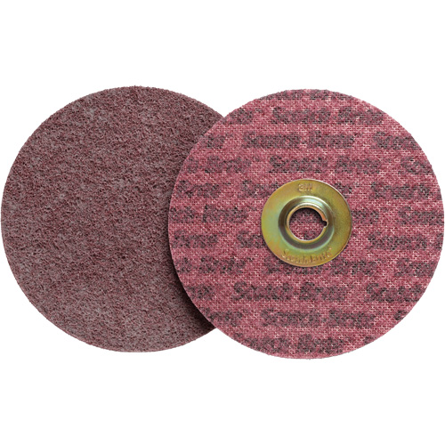 Disque de conditionnement de surface Scotch-Brite Roloc, 2" dia., Grain Moyen, Oxyde d'aluminium Haskins Industrial Inc.