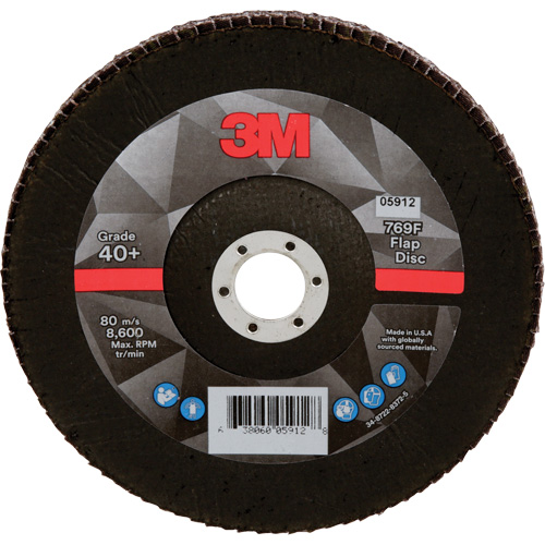 Disque &agrave; lamelles &agrave; changement rapide 769F, 7" x 7/8", Type 29, Grain 120+, Oxyde d'aluminium/C&eacute;ramique Haskins Industrial Inc.
