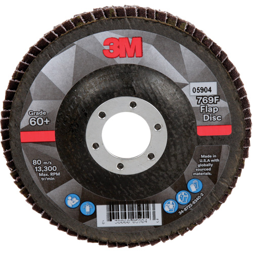 769F Quick Change Flap Disc, 4-1/2" x 7/8", Type 27, 60+ Grit, Ceramic Haskins Industrial Inc.