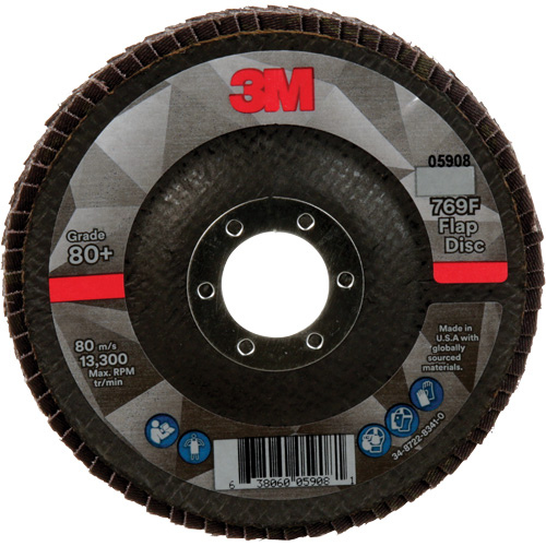 Disque &agrave; lamelles &agrave; changement rapide 769F, 4-1/2" x 7/8", Type 29, Grain 80+, C&eacute;ramique Haskins Industrial Inc.