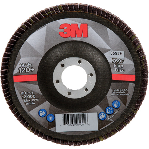 Disque &agrave; lamelles &agrave; changement rapide 769F, 5" x 7/8", Type 29, Grain 120+, C&eacute;ramique Haskins Industrial Inc.
