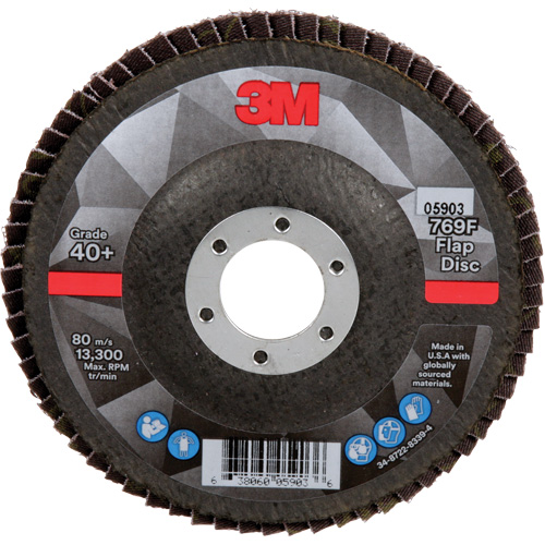 769F Quick Change Flap Disc, 4-1/2" x 7/8", Type 27, 40+ Grit, Ceramic Haskins Industrial Inc.
