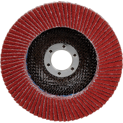 Disque &agrave; lamelles 969F Cubitron II , 5" x 7/8", Type 27, Grain 40+, C&eacute;ramique Haskins Industrial Inc.