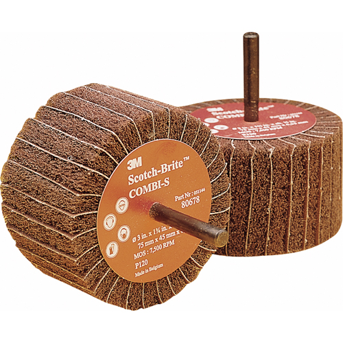 Meules combin&eacute;es, 3" dia. x 1-3/4" la, Arbre 1/4", Oxyde d'aluminium Haskins Industrial Inc.
