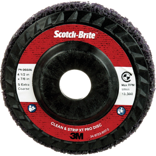 Disque Clean and Strip XT Pro XO-DC Scotch-Brite, 4-1/2" dia., Grain Extra grossier, Carbure de silicium Haskins Industrial Inc.