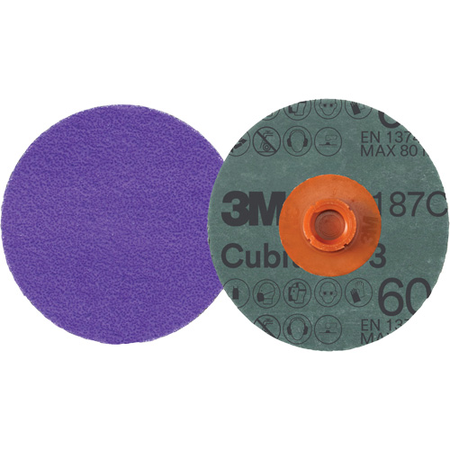 Disque en fibre Roloc Cubitron 3, 4" dia., Grain 60+, C&eacute;ramique Haskins Industrial Inc.